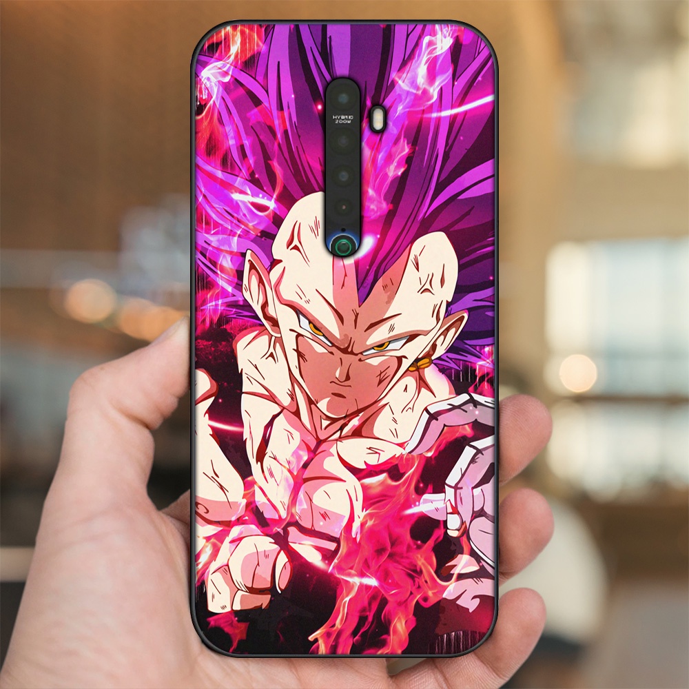Ốp lưng Oppo Reno 2 viền đen in hình Vegeta Dragon Ball