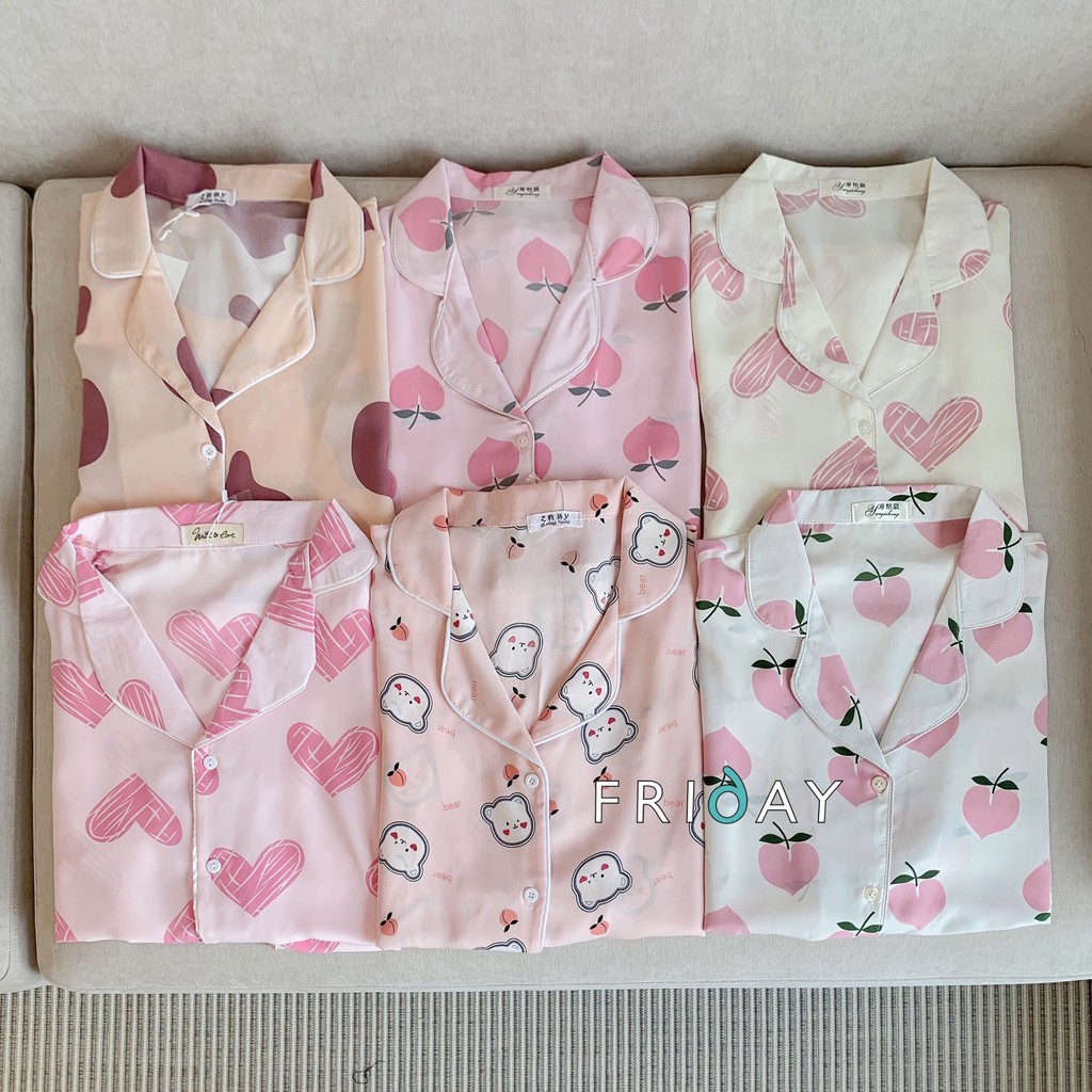 Bộ đồ ngủ pijama hình hoạ tiết đáng yêu Friday | BigBuy360 - bigbuy360.vn