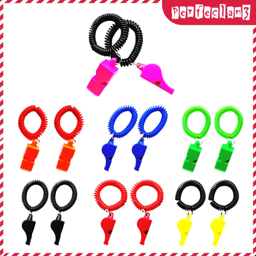 Set 2 Còi Đeo Cổ Tay Hỗ Trợ Các Trường Hợp Khẩn Cấp