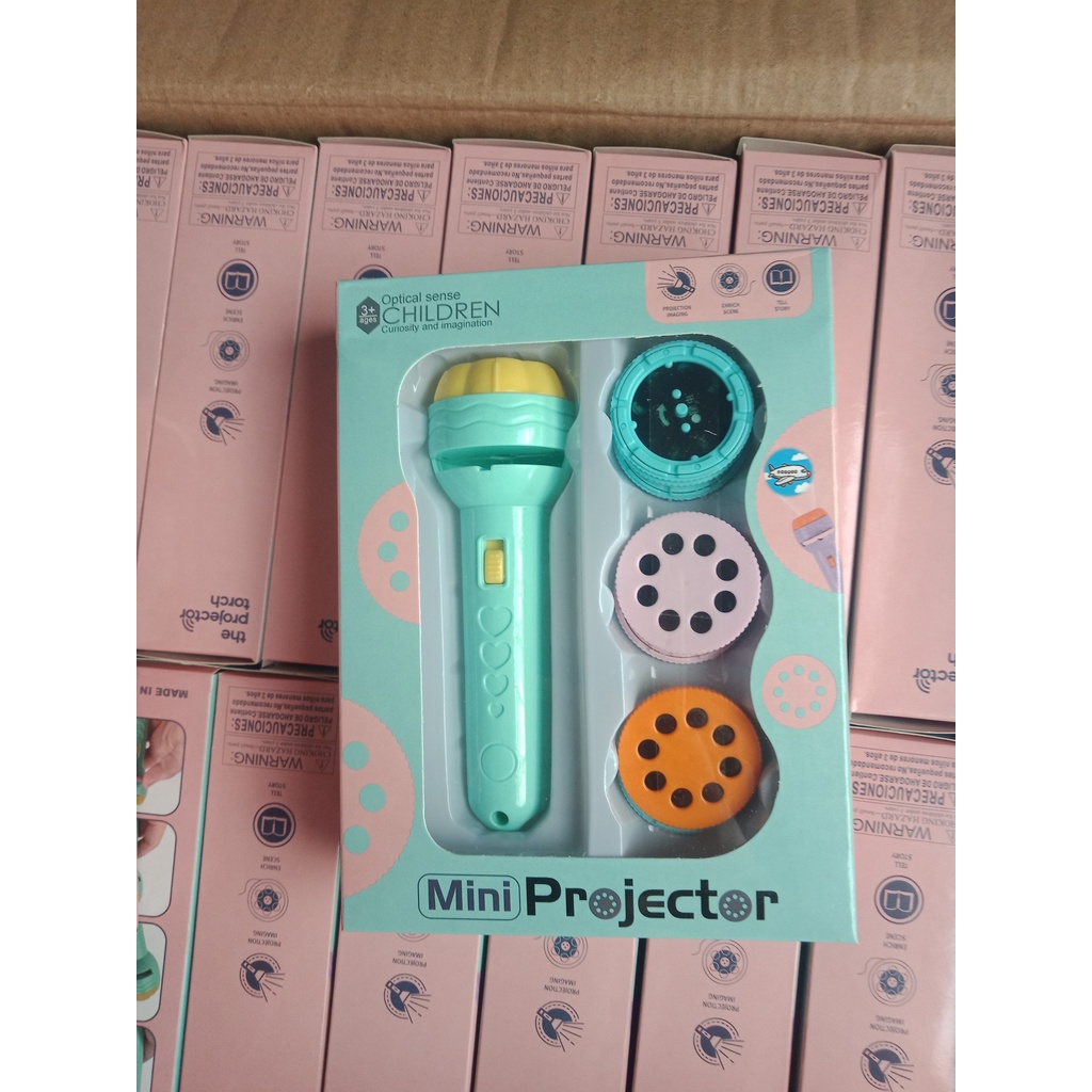 Đèn pin chiếu 80 hình ảnh 10 chủ đề cho bé học và chơi - Đồ chơi học tập và giải trí