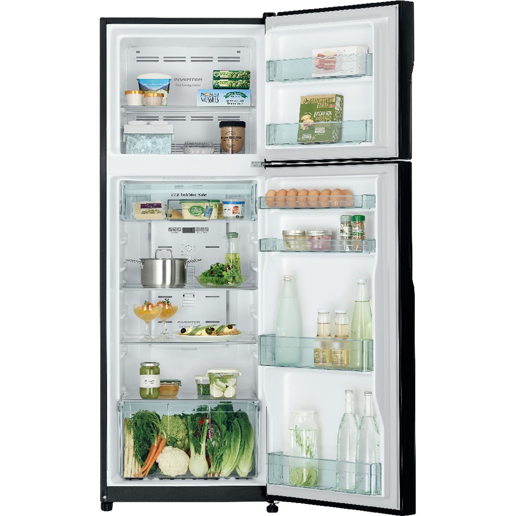 Tủ lạnh Hitachi Inverter 290 lít R-H350PGV7(BBK) - Tiết kiệm điện,kháng khuẩn,hạn chế tối đa sự ám mùi.Giao miễn phí HCM