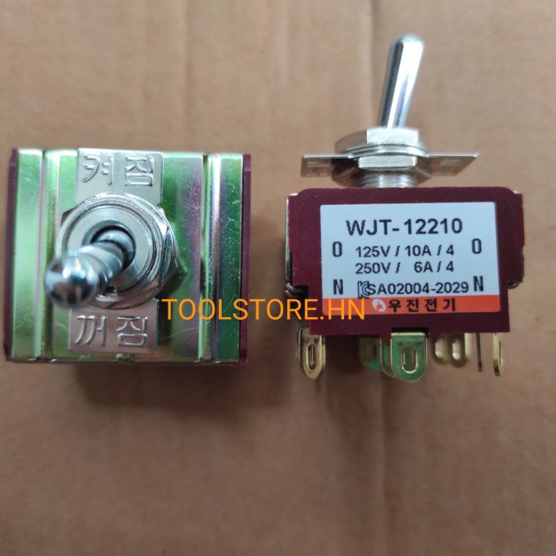 Công tắc gạt toggle WJT-12210 Woojin  loại 12 chân