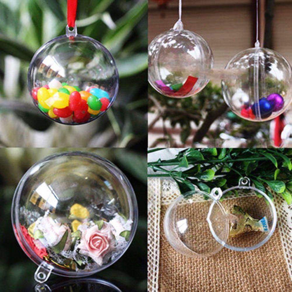 Set 20 Hộp Nhựa Trong Suốt Đựng Kẹo Trang Trí Tiệc Cưới