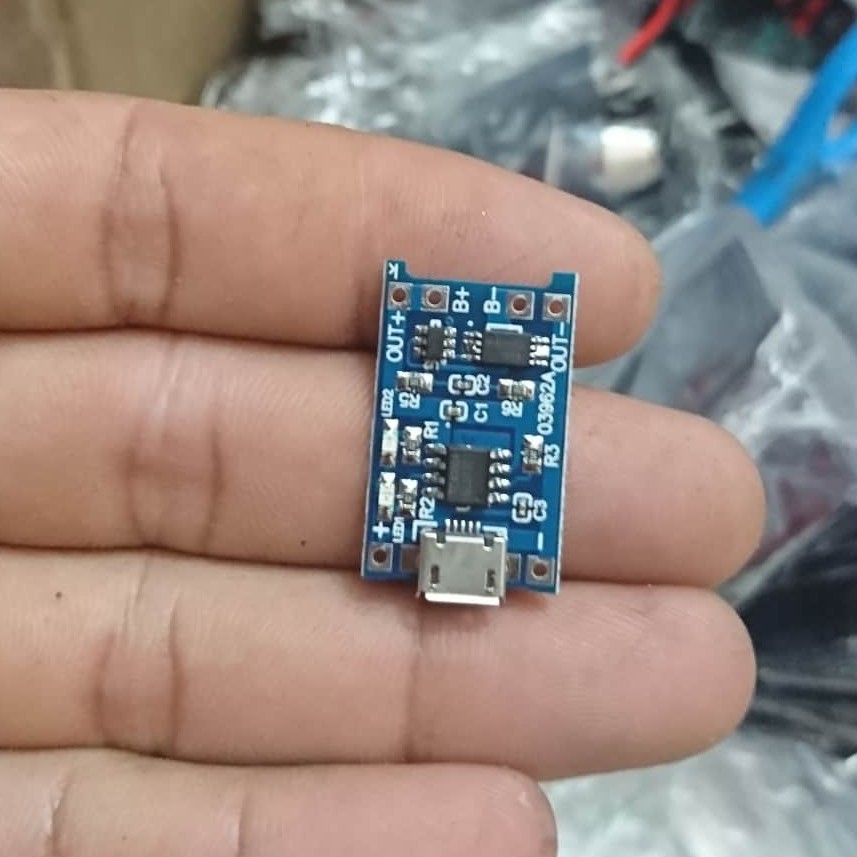 Mạch Sạc 1S Pin Lithium - Li-ion - 18650 TP4056 Có Bảo Vệ Pin 5V Micro USB 1A