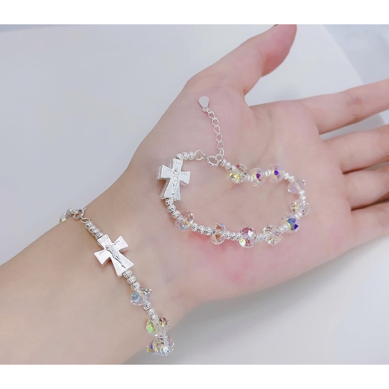 Lắc pha lê mix thánh giá BẠC TA