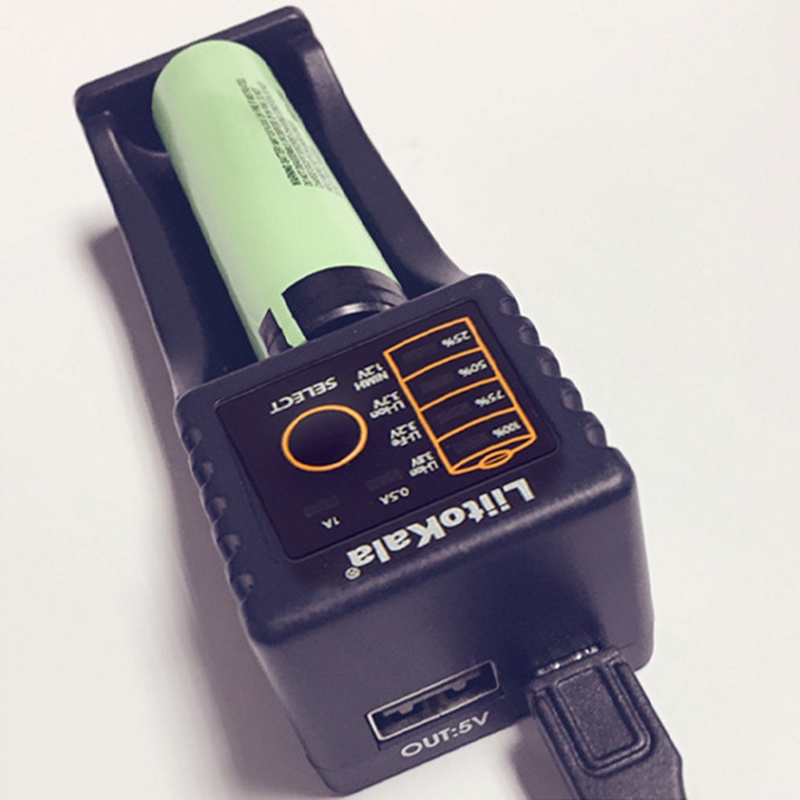 Bộ Sạc Pin Bonjour Lii-100 Cho 26650 16340 Rcr123 14500 Lifepo4 1.2v Ni-Mh Ni-Cd