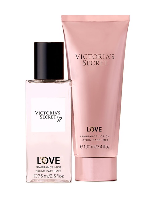 Bộ kem dưỡng và xịt toàn thân Victoria's secret Love