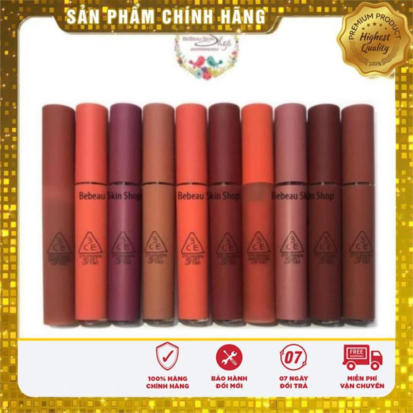 (Auth - Sẵn 18 màu ) Son kem lì 3CE Velvet Lip Tint#Simply speaking