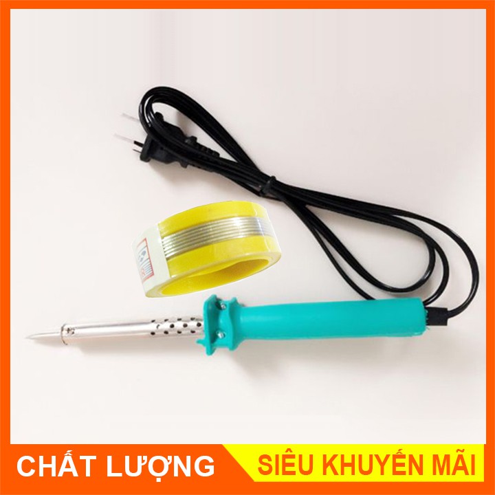 Mỏ Hàn Chì Mỏ Hàn Thiếc 60W - Tặng kèm 01 cuộn chì hàn