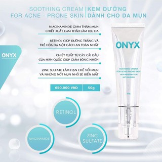 Kem Dưỡng Dành Cho Da Munn Onyx