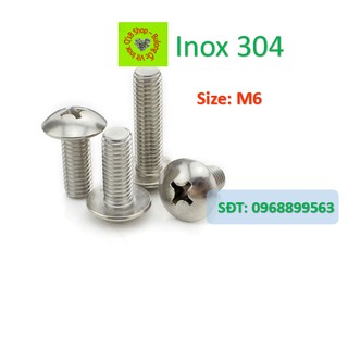 Vít pake đầu dù inox