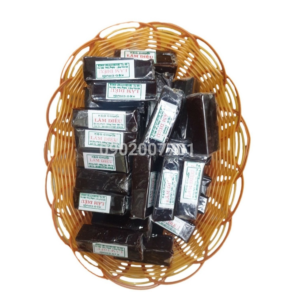 1 Kg kẹo chuối tươi béo lâm diệu- đồ ăn vặt-tết-ăn vặt-bánh mứt tết