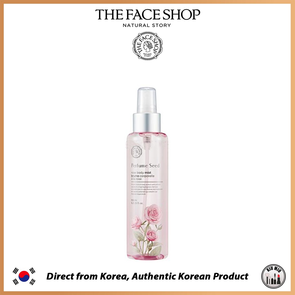 THE FACE SHOP PERFUME SEED ROSE BODY MIST 155ml *ORIGINAL KOREA*