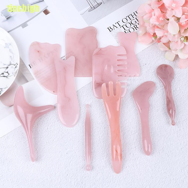 (Hàng Mới Về) Dụng Cụ Mát Xa Guasha Bằng Nhựa Tổng Hợp Tiện Lợi