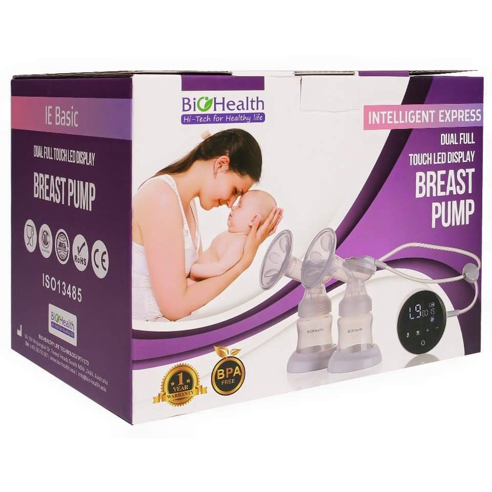 Máy hút sữa vắt sữa bằng điện đôi Biohealth IE Basic