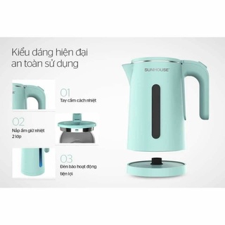 🎗️🎗️ấm siêu tốc 2lớp sunhouse 1,8🎗️