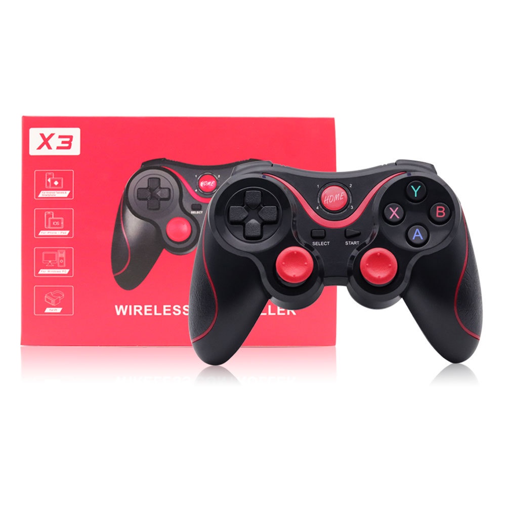 Tay Cầm Chơi Game X3 Không Dây Kết Nối Bluetooth BT4.0 Dành Cho Điện Thoại / Máy Tính Bảng / TV Kèm Giá Đỡ