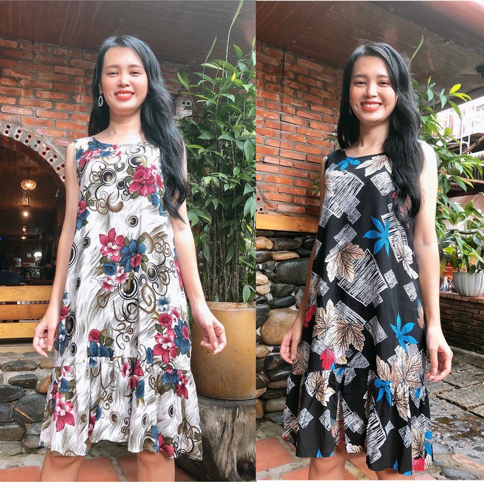 Đầm suông mặc nhà cực xinh, thỏa mái, chất vài siêu mát S&amp;M GR0071