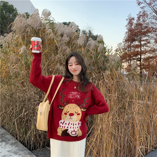 Áo Len Noel J688 hình con tuần lộc đáng yêu , quà tặng giáng sinh ý nghĩa | BigBuy360 - bigbuy360.vn
