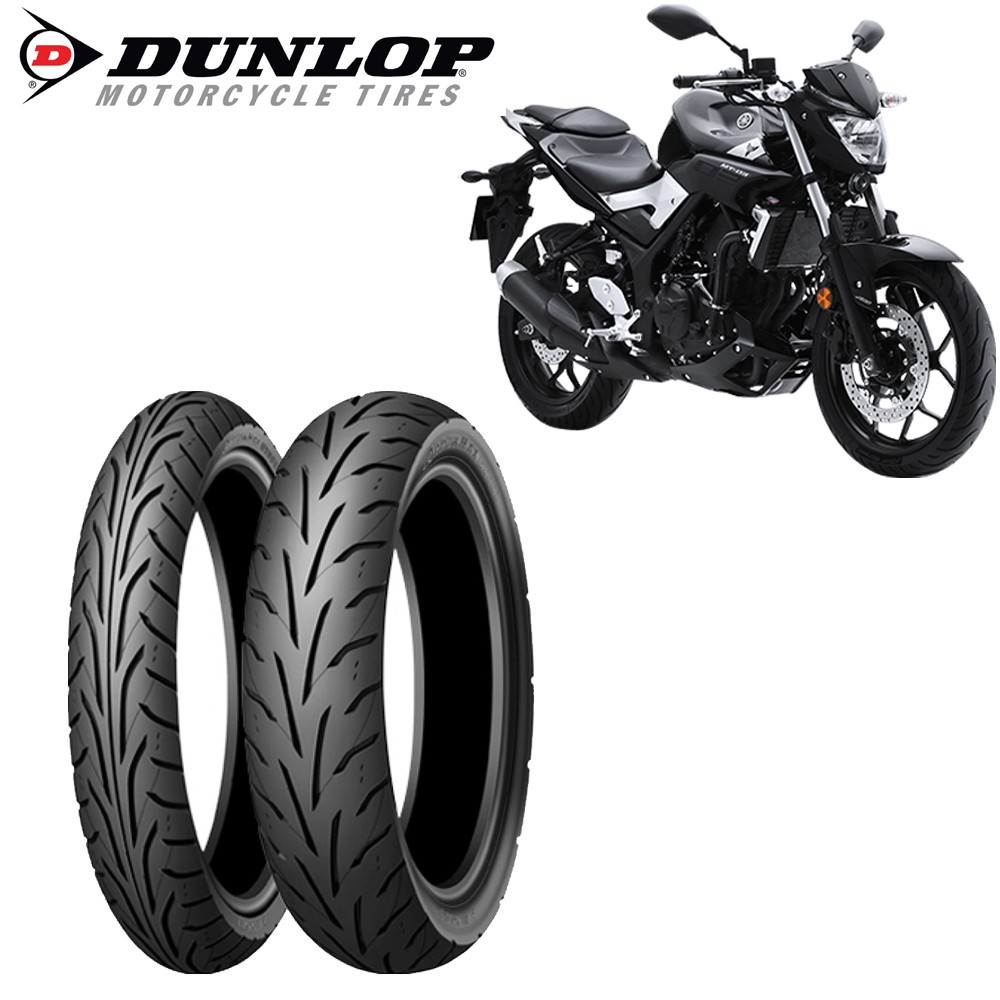 Lốp xe MT-03 Dunlop GT601 trước 110/70-17 TL hoặc sau 140/70-17 TL