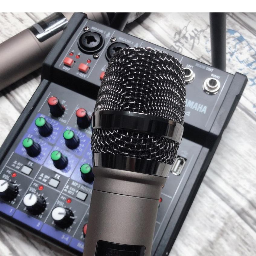 Bàn mixer karaoke G4 yamaha bộ - Mic thu âm hát livestream tặng micro, Bh 6 tháng