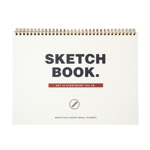 Sổ Tay Phác Thảo ARTBOX Hàn Quốc Khổ A4 Có Thể Viết Hai Kiểu Ngang Và Dọc