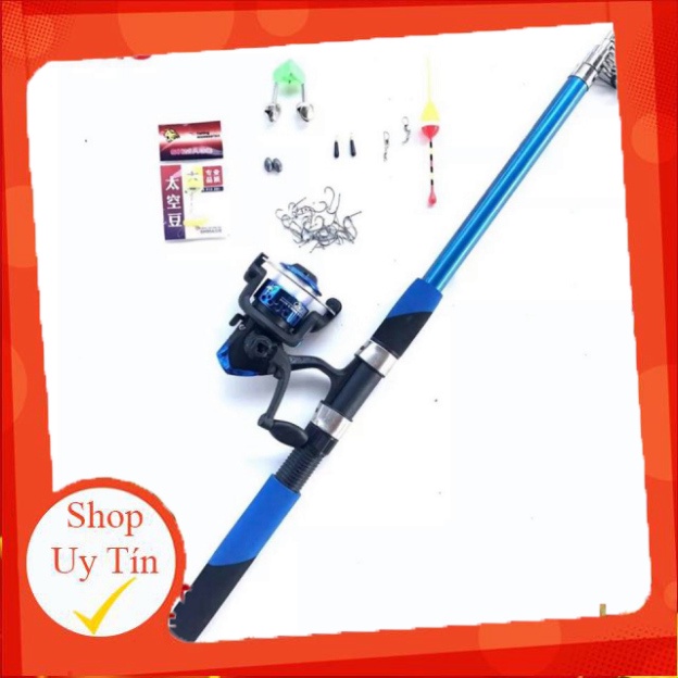 Bộ Cần Câu Rút Shimano 2m1 + 3m6 + tặng kèm phụ kiện