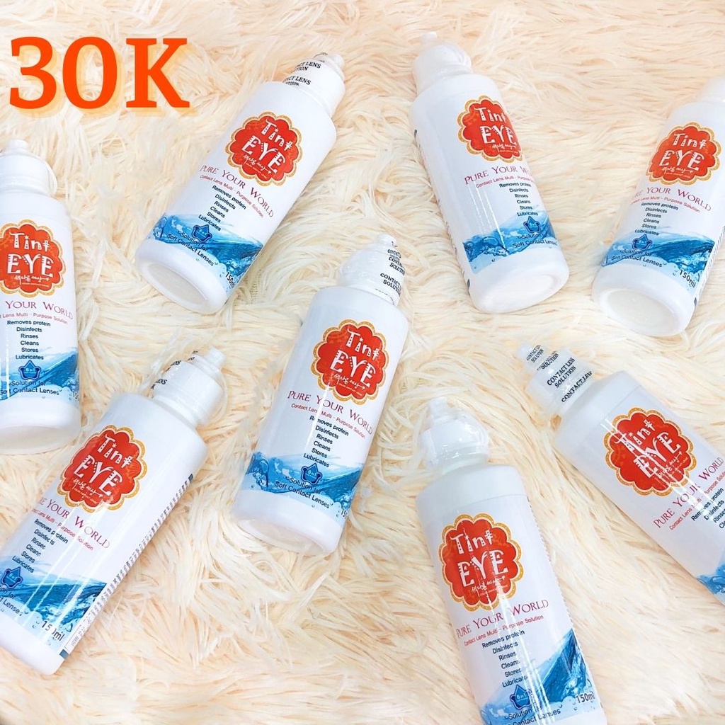 (RẺ NHẤT SHOPEE) TN-124 Nước ngâm lens chuyên dụng Tinteye 6 trong 1 cao cấp