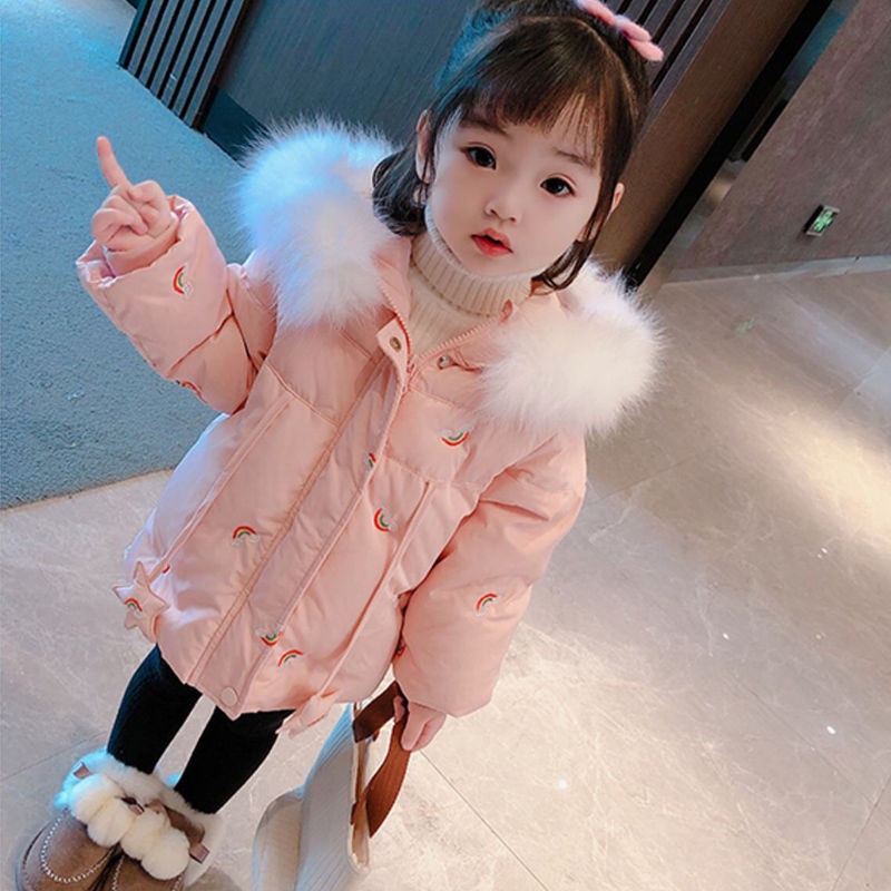 LOẠI 1- Áo khoác phao cho bé gái 12-30kg mũ lông ấm áp dễ thương, có ảnh thật