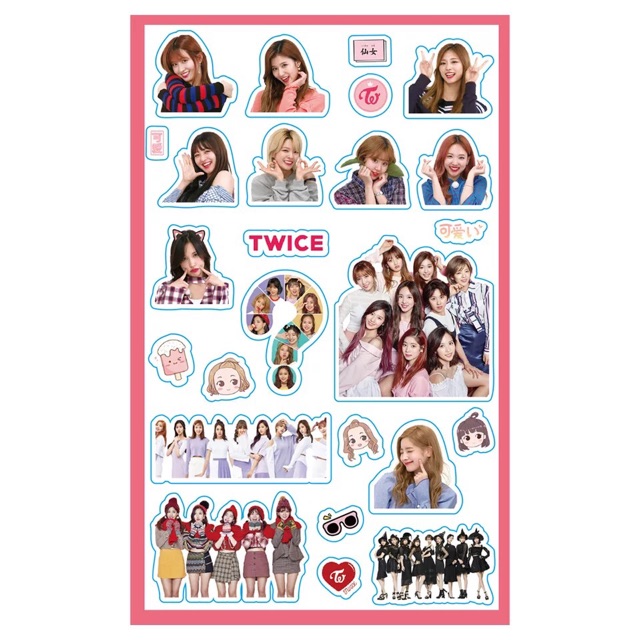 Sticker miếng dán BTS/Blackpink/Twice/Wanna One