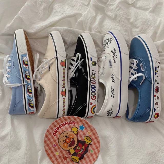 Giày ulzzang dáng vans có ảnh thật (SẴN BLUE 40)