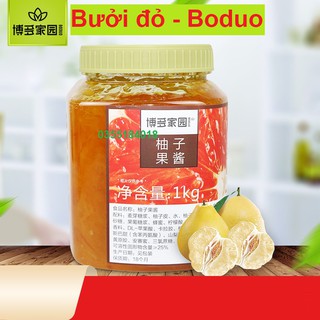 Mứt sốt bưởi đỏ Boduo Pha chế trà hoa quả Hộp 1kG Hàng chính hãng