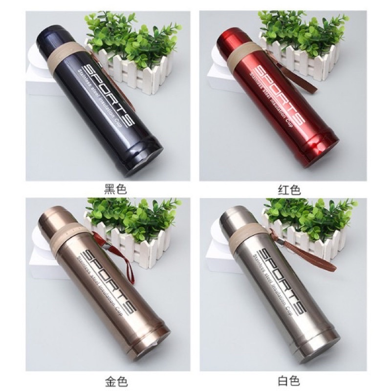 [ Chính hãng]- Bình giữ nhiệt inox hai lớp 304 không gỉ Sports 750ml