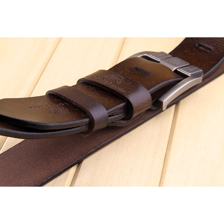 Dây Thắt Lưng Da Thật Có Khóa Gài Thời Trang Chất Lượng Cao Cho Nam