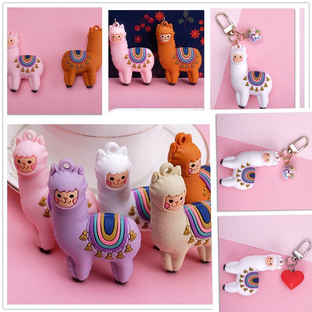 Móc Khóa Hình Lạc Đà Alpaca Hoạt Hình Dễ Thương