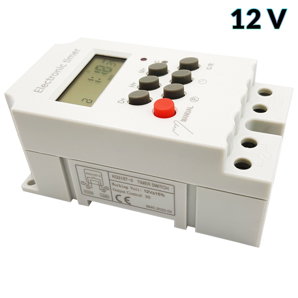 Timer hẹn giờ kỹ thuật số KG316T-II 12V - 24V - 220V