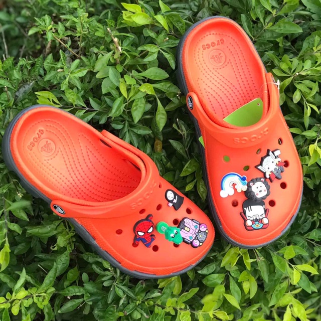 Dép sục màu cam đế xám - tặng 10 sticker
