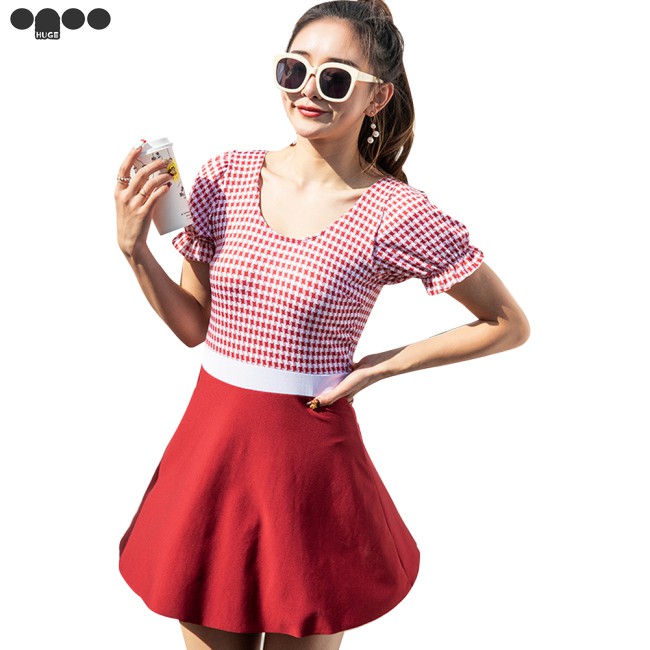 Đồ Bơi Nữ Một Mảnh Kẻ Sọc Caro Thời Trang | BigBuy360 - bigbuy360.vn
