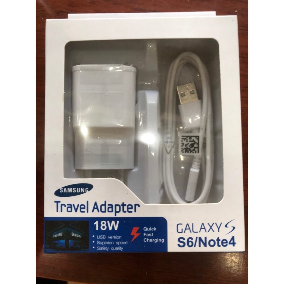 Bộ Sạc Samsung Galaxy S6 / Note4 (Micro USB)