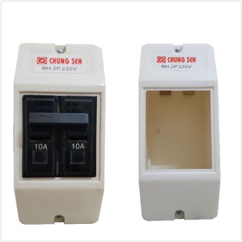 Hộp nhựa lắp cho Cầu dao chống quá tải nội địa Nhật Bản gắn tổng Mitsubishi -Fuji- Nito 30A