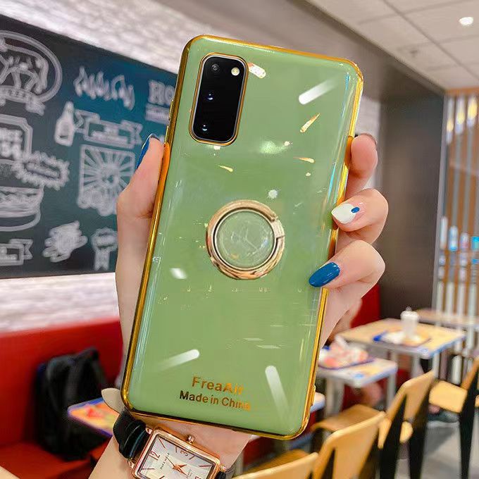 Ốp Điện Thoại Mềm Có Vòng Đỡ Cho Samsung Galaxy S9 S9 Plus S10 S10E S10 Plus S20 S20 Plus S20 Ultra S20 FE A80 A90 Giá Đỡ