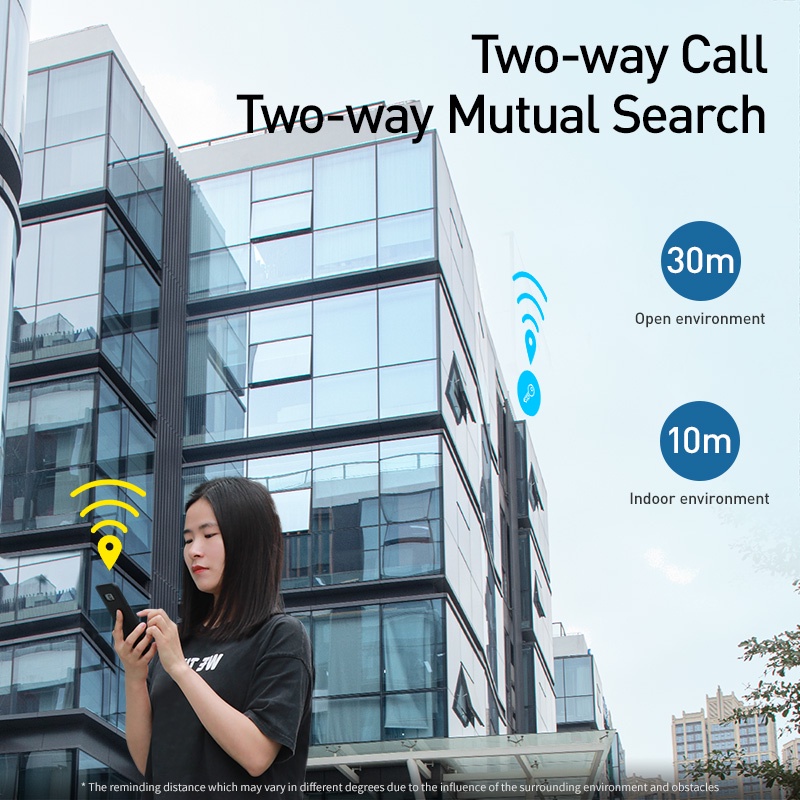 BASEUS Thiết Bị Theo Dõi Định Vị Thông Minh Mini Chống Thất Lạc Cho Trẻ Em