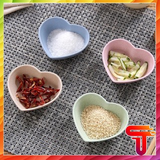 BÁT ĐỰNG NƯỚC CHẤM GIA VỊ CHẤT LIỆU LÚA MẠCH HÌNH TRÁI TIM TANOSA