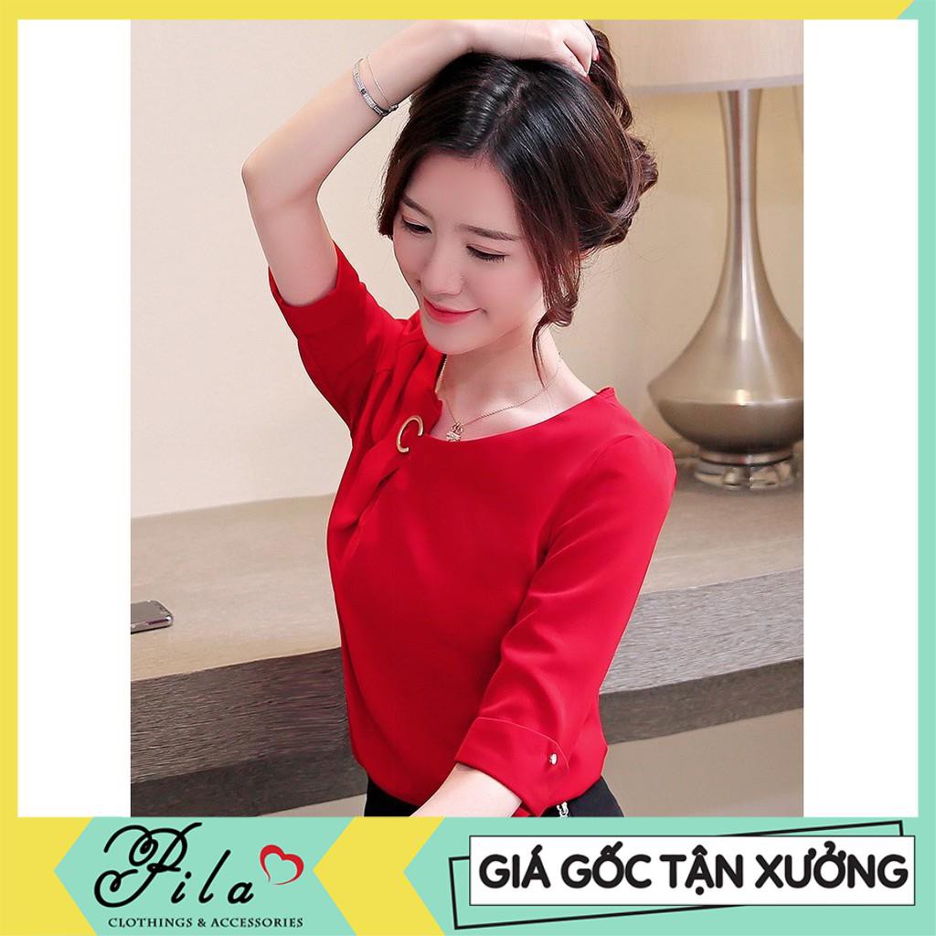[Giá gốc tận xưởng] ÁO KIỂU NỮ CÔNG SỞ TAY LỠ CỔ CÁCH ĐIỆU AP0058 - CÓ HÌNH THÂT | BigBuy360 - bigbuy360.vn