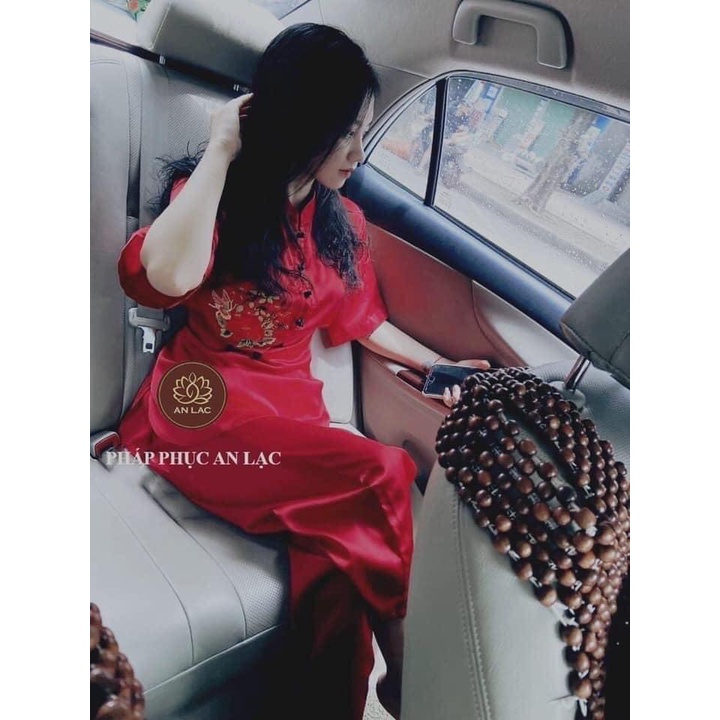 ĐỒ ĐI CHÙA NỮ ( THÊU HÒA THỦ CÔNG SIÊU ĐẸP )