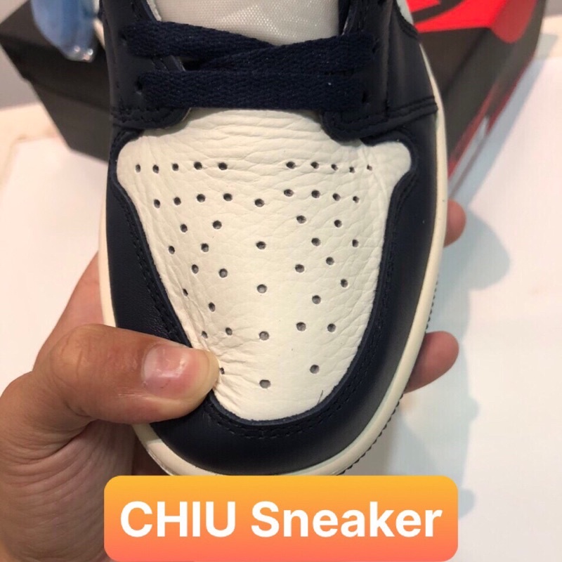 [ CHIU Sneaker 1 ] Giày thể thao Jordan 1 Retro High Obsidian UNC Phiên bản Siêu cấp Jordan cổ cao xanh