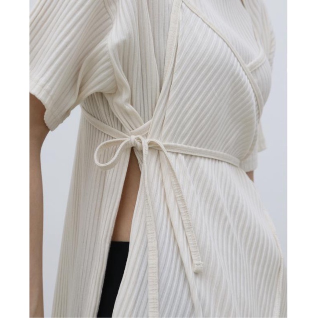  Đầm dáng dài cổ tròn thiết kế xẻ tà phong cách Hàn Quốc thời trang mùa hè