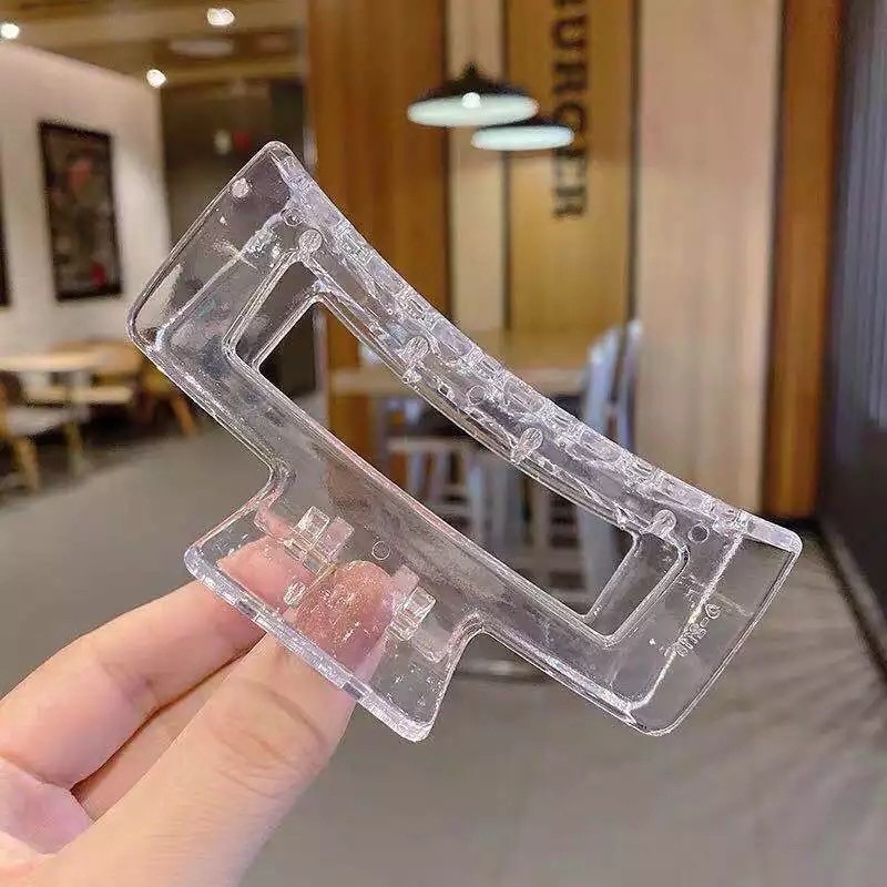 Kẹp Tóc Vuông Nhựa hottrend Thiết Kế Theo Phong Cách Hàn Quốc
