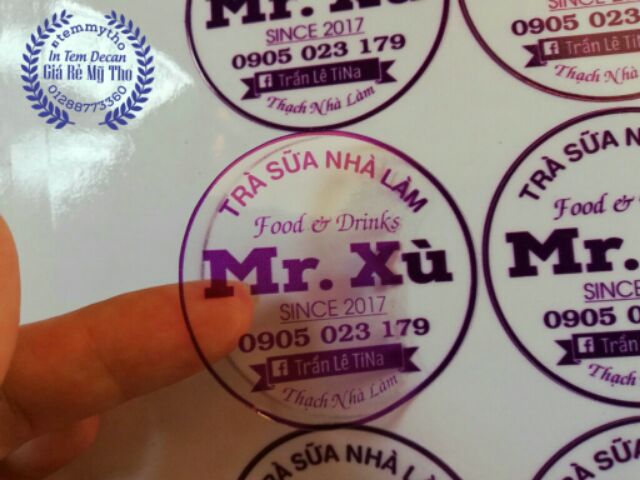 Nhãn dán decal trong