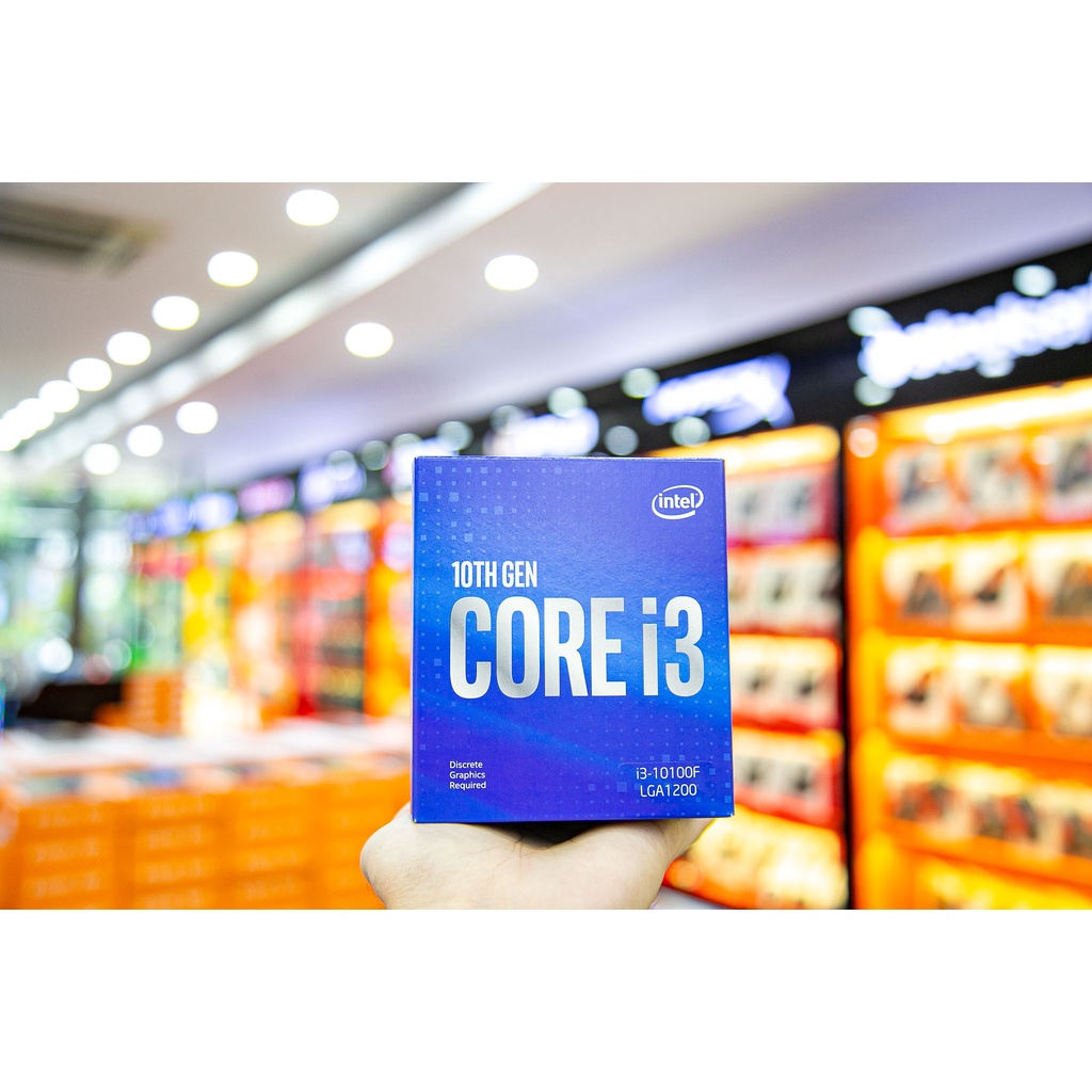CPU Intel Core I3 - 10105F Box Hãng Bảo Hành 36 Tháng